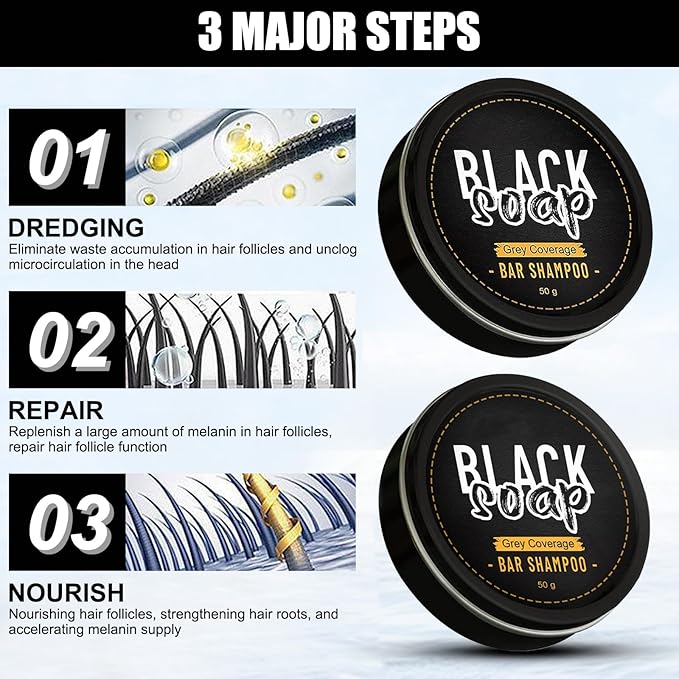 DarkBloom – Shampoo Sólido Restaurador Anticanas